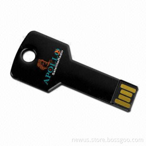 Promotional Metal Key USB Flash Drive with UDP, Supports Shock-resistant